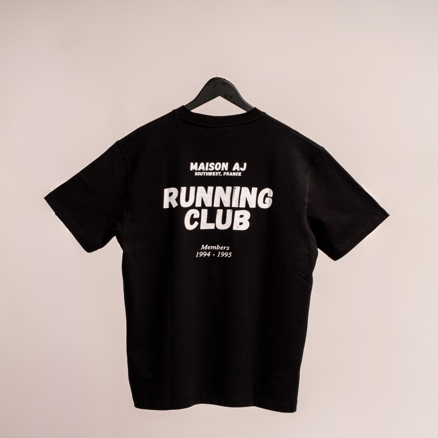 T-SHIRT NOIR RUNNING CLUB