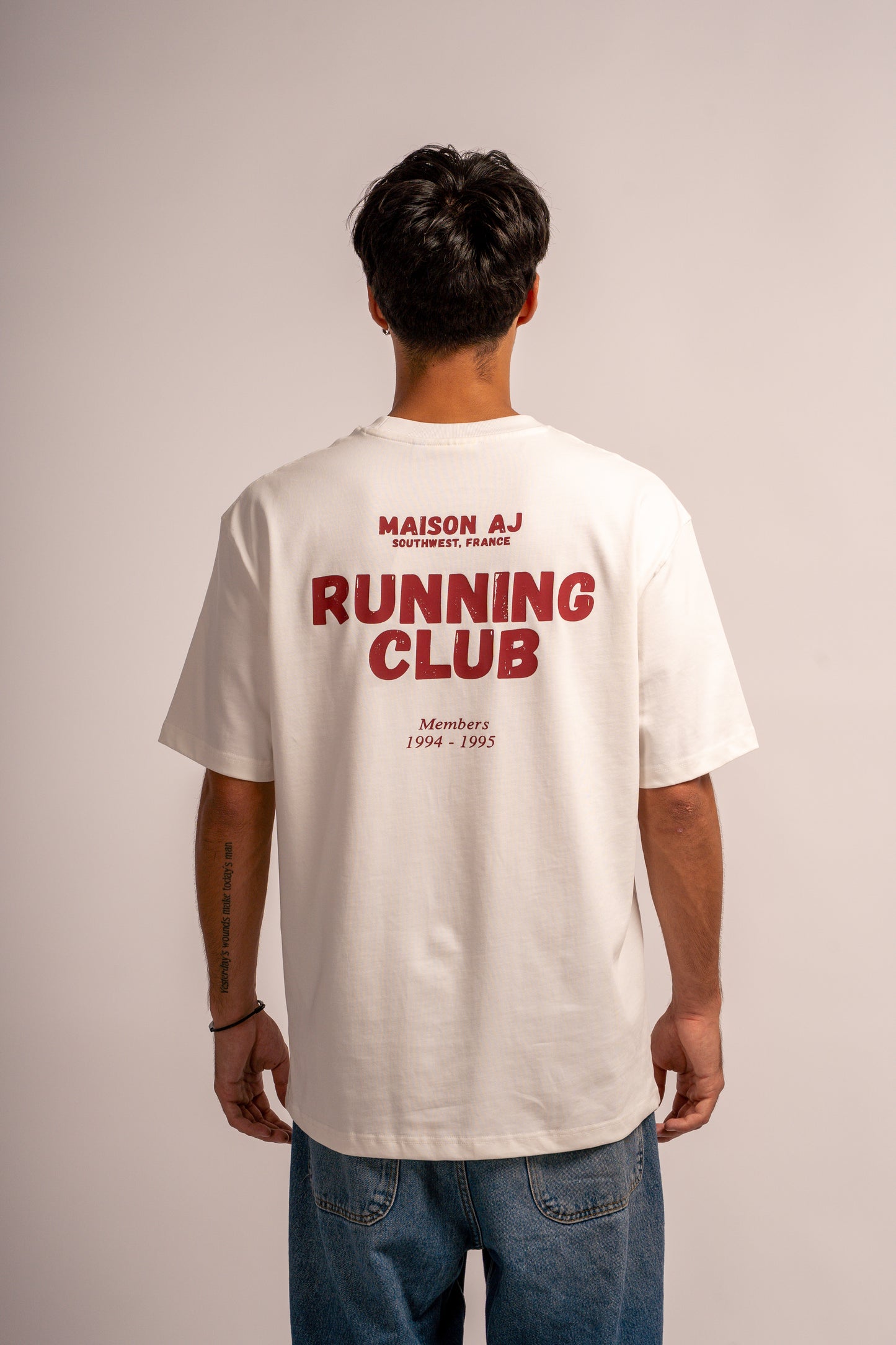 T-SHIRT BLANC RUNNING CLUB