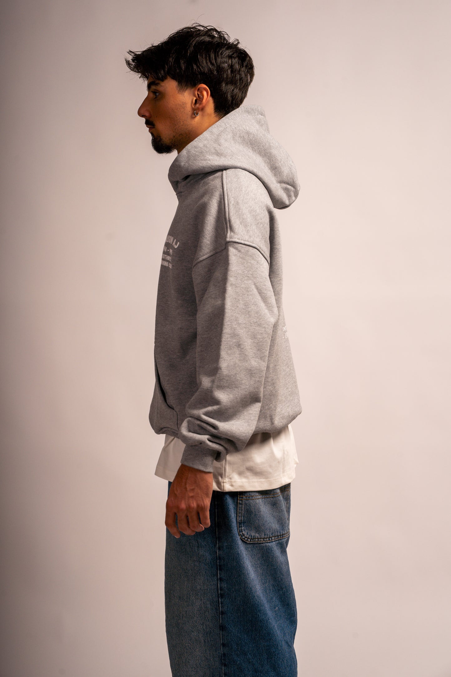 Hoodie MAISON AJ – Running Club Gris