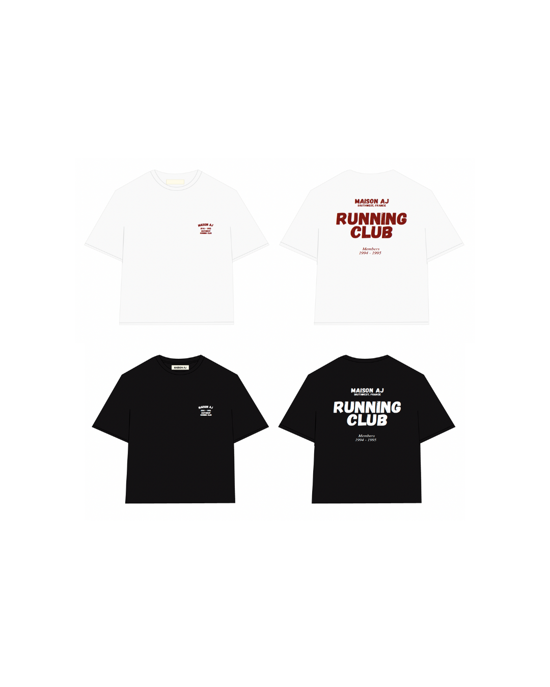 T-Shirt Noir + T-Shirt Blanc