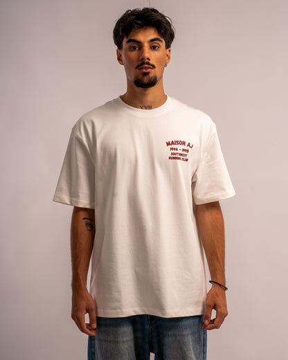 T-SHIRT BLANC RUNNING CLUB