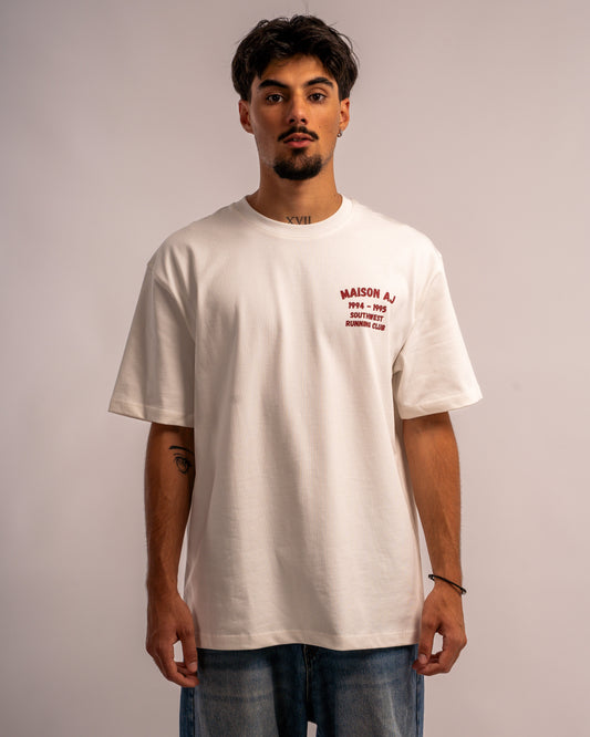 T-SHIRT BLANC RUNNING CLUB