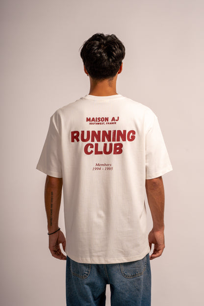 T-SHIRT BLANC RUNNING CLUB