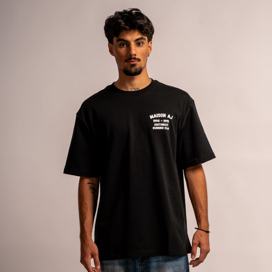 T-SHIRT NOIR RUNNING CLUB