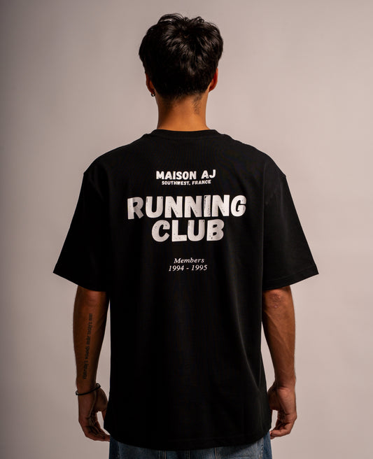 T-SHIRT NOIR RUNNING CLUB