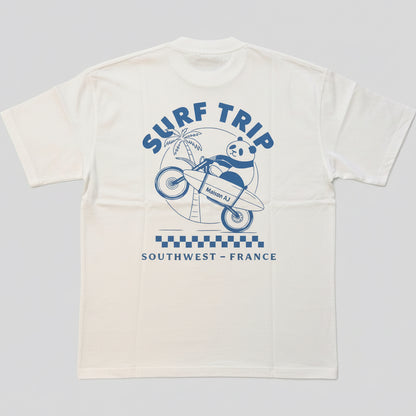 Surf Trip — T-shirt oversize blanc 300G